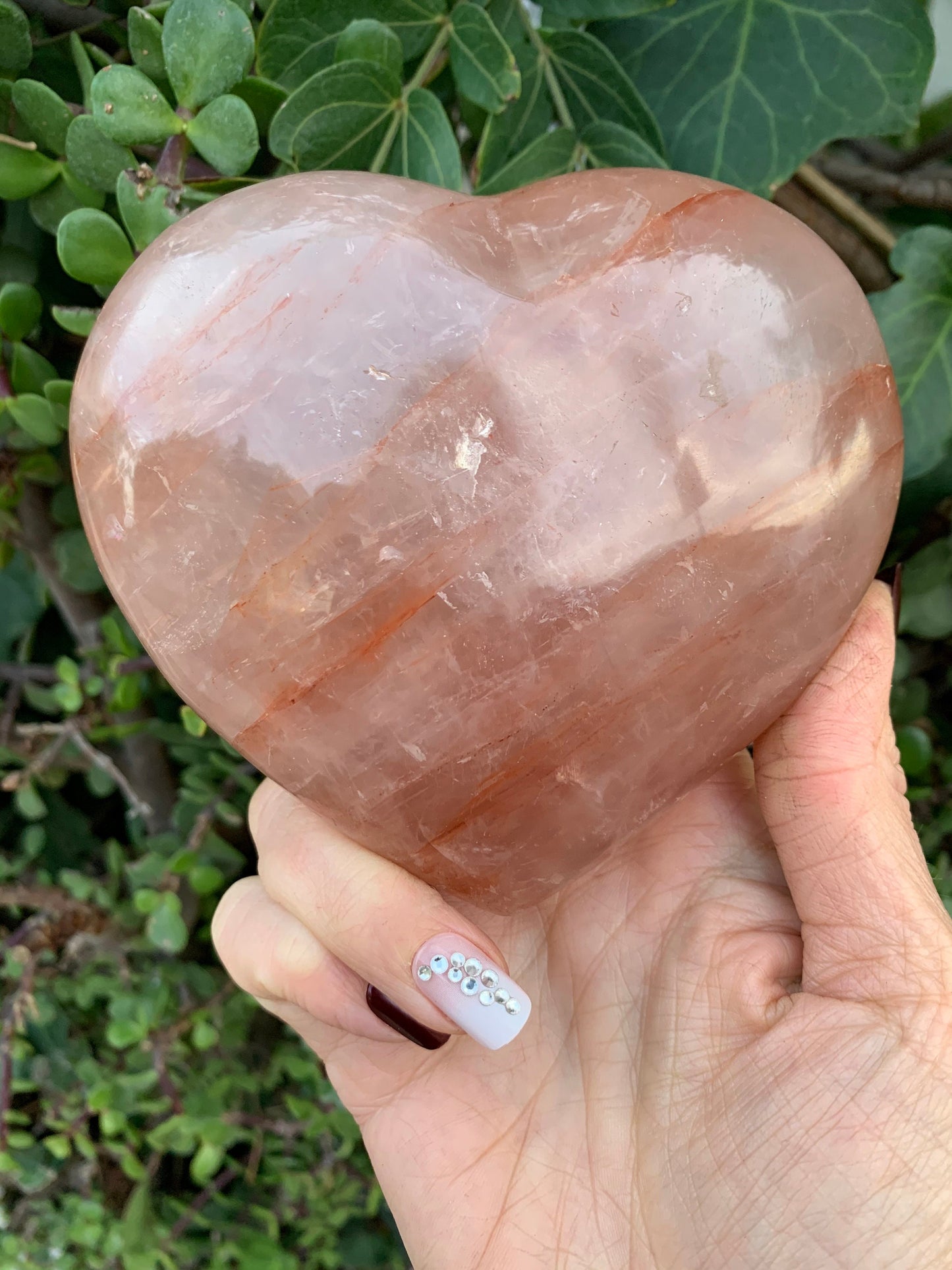 Hematoid Quartz Heart, Heart, Home Decor, Hematoid Quartz, Reiki, Chakra, Crystal Heart, Altar, Love