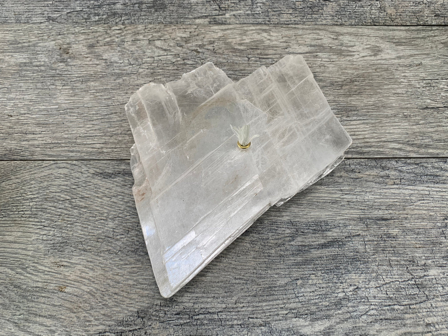 Selenite Rock Candle, Selenite, Oil Lamp, Crystal, Candle, Rock Candle, Selenite Candle, Crystal Shop, Canyon Crystals, Unique home decor