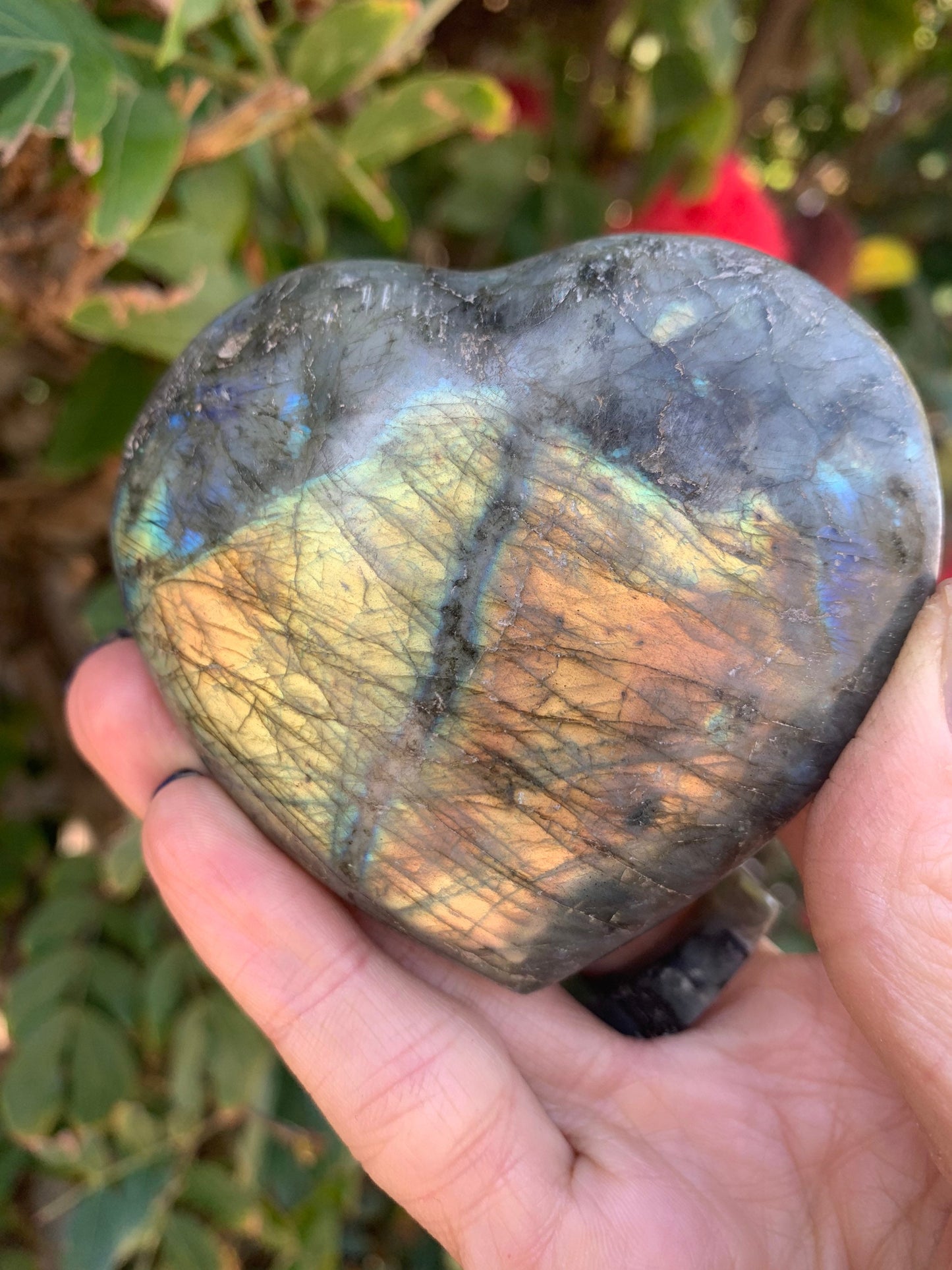 Labradorite Heart, Flashy Labradorite, Carved Labradorite, Accessories, Home Decor, Intuition, Valentine’s Day