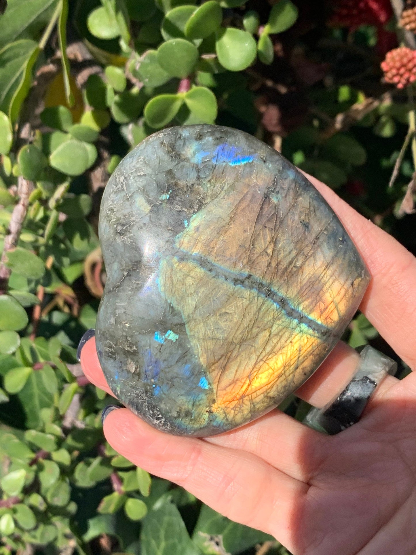 Labradorite Heart, Flashy Labradorite, Carved Labradorite, Accessories, Home Decor, Intuition, Valentine’s Day