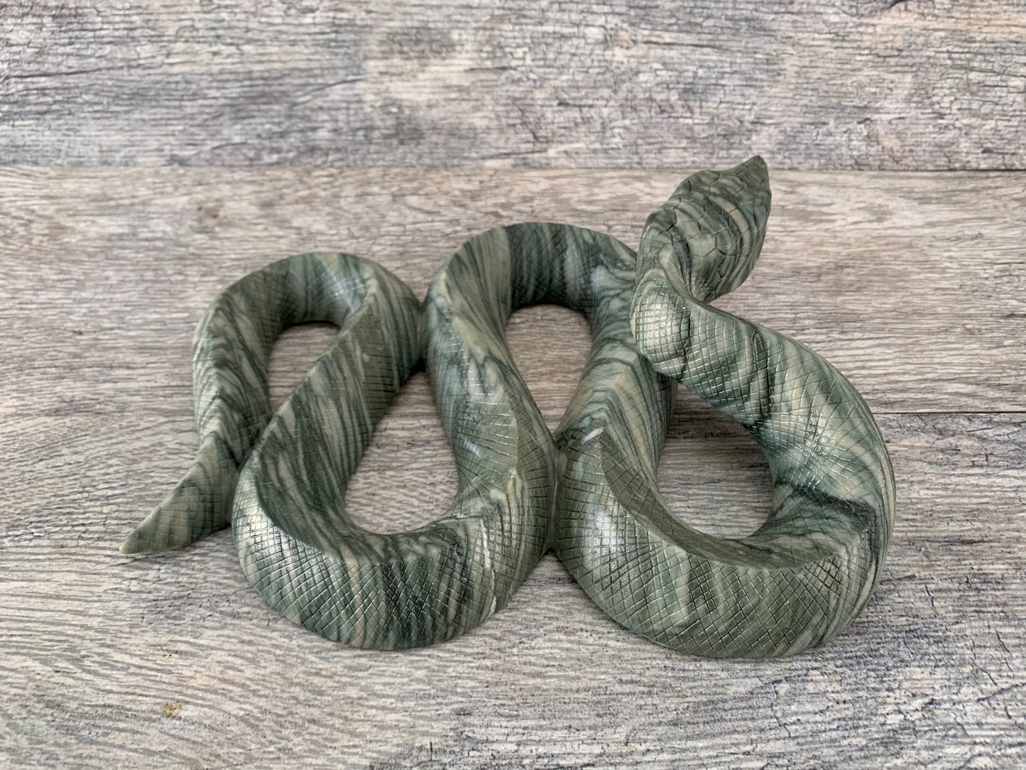 XL Serpentine Snake, Large Serpent, Crystal Snake Carving, Kundalini, Snakes, Reiki, Home Decor, Metaphysical, High Vibration