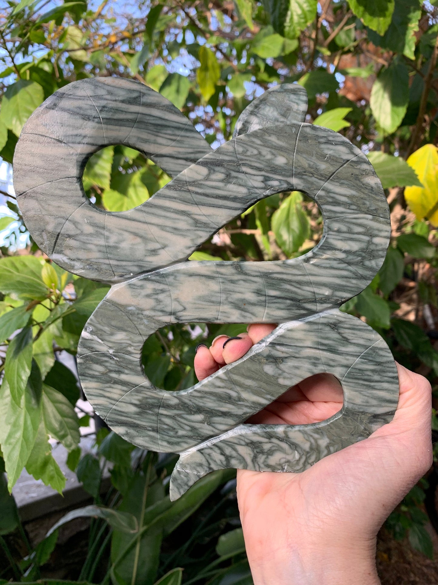 XL Serpentine Snake, Large Serpent, Crystal Snake Carving, Kundalini, Snakes, Reiki, Home Decor, Metaphysical, High Vibration