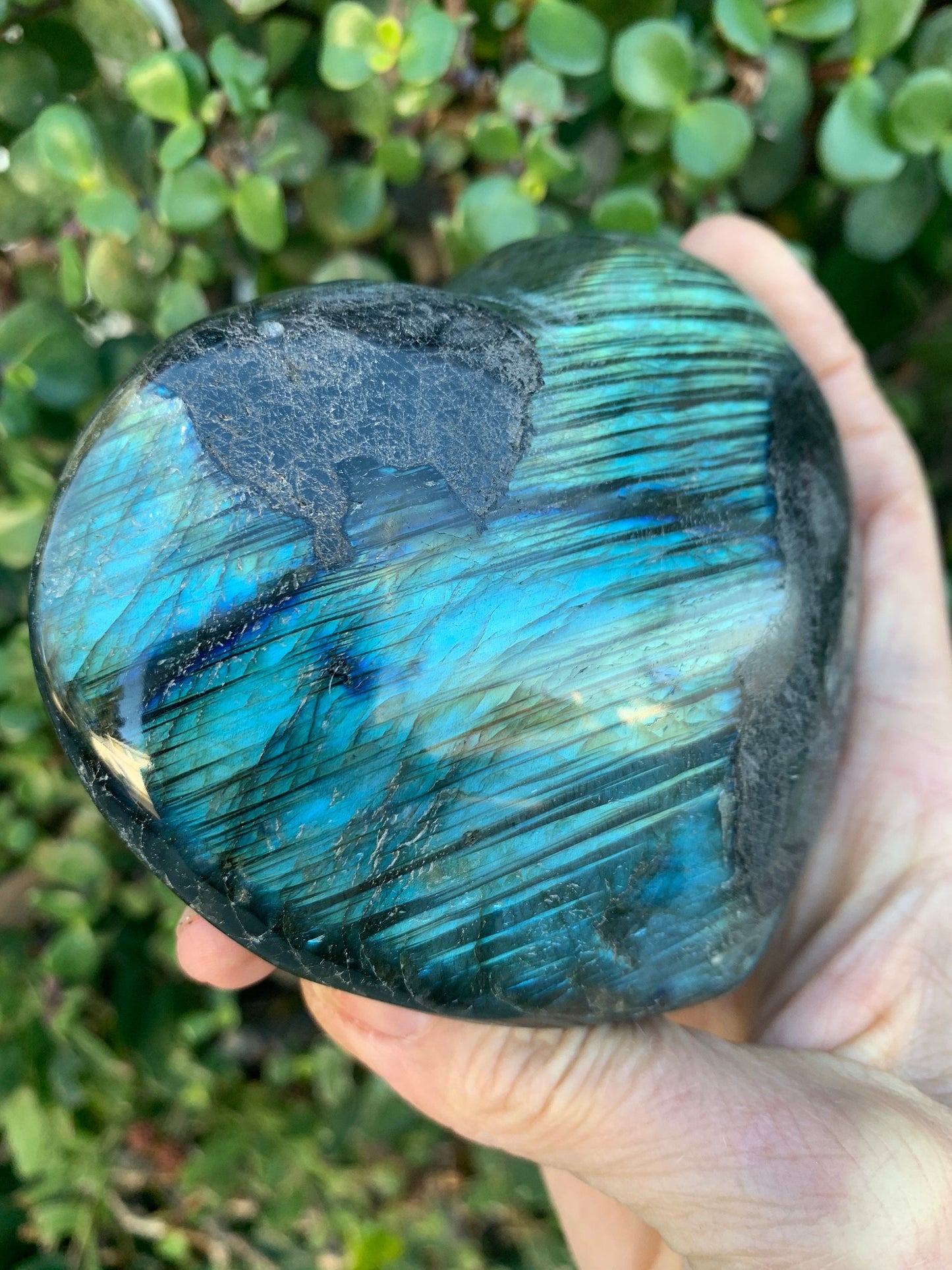 Labradorite Heart, Flashy Labradorite, Carved Labradorite, Accessories, Home Decor, Intuition