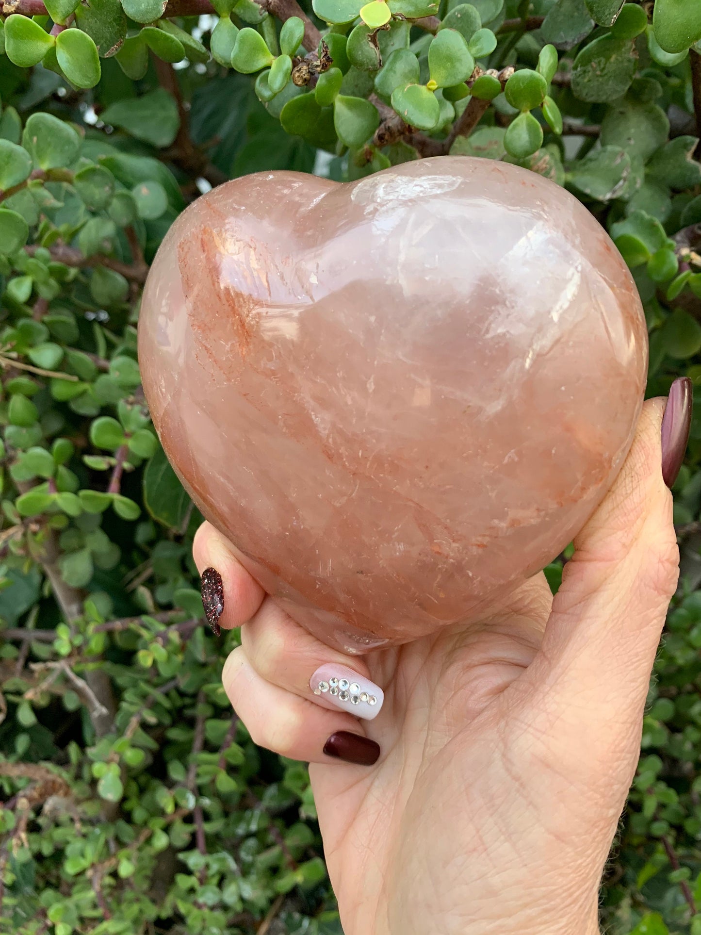 Hematoid Quartz Heart, Heart, Home Decor, Hematoid Quartz, Reiki, Chakra, Crystal Heart, Altar, Love