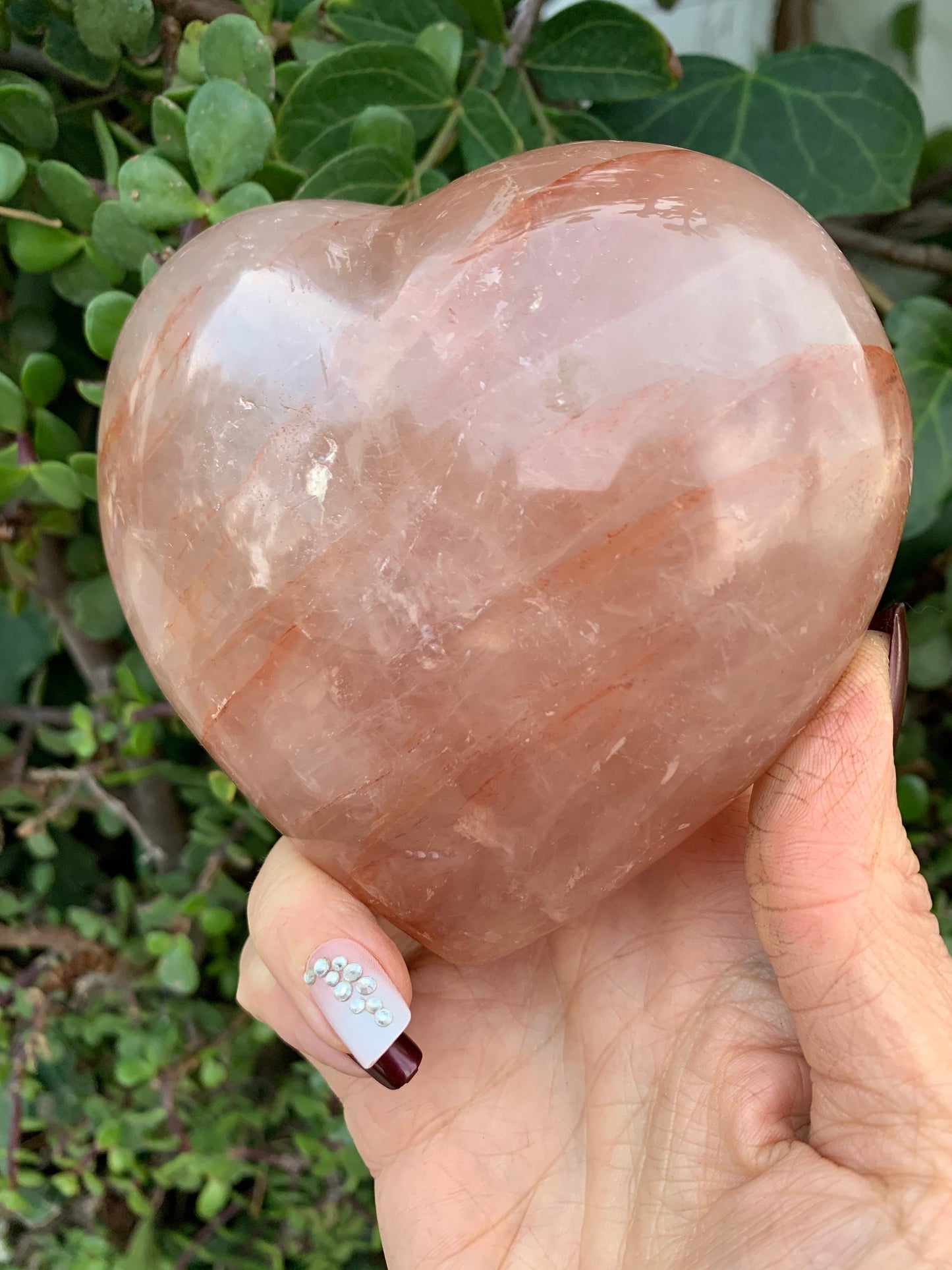 Hematoid Quartz Heart, Heart, Home Decor, Hematoid Quartz, Reiki, Chakra, Crystal Heart, Altar, Love