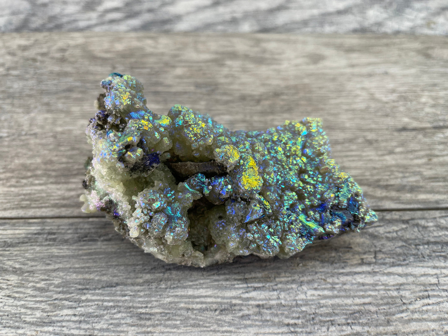 Aura Prehnite Cluster, Angel Aura, Aura Crystals, Aura Quartz, Rainbow Aura, Spiritual Tools, Rocks and Geodes, Custom Aura