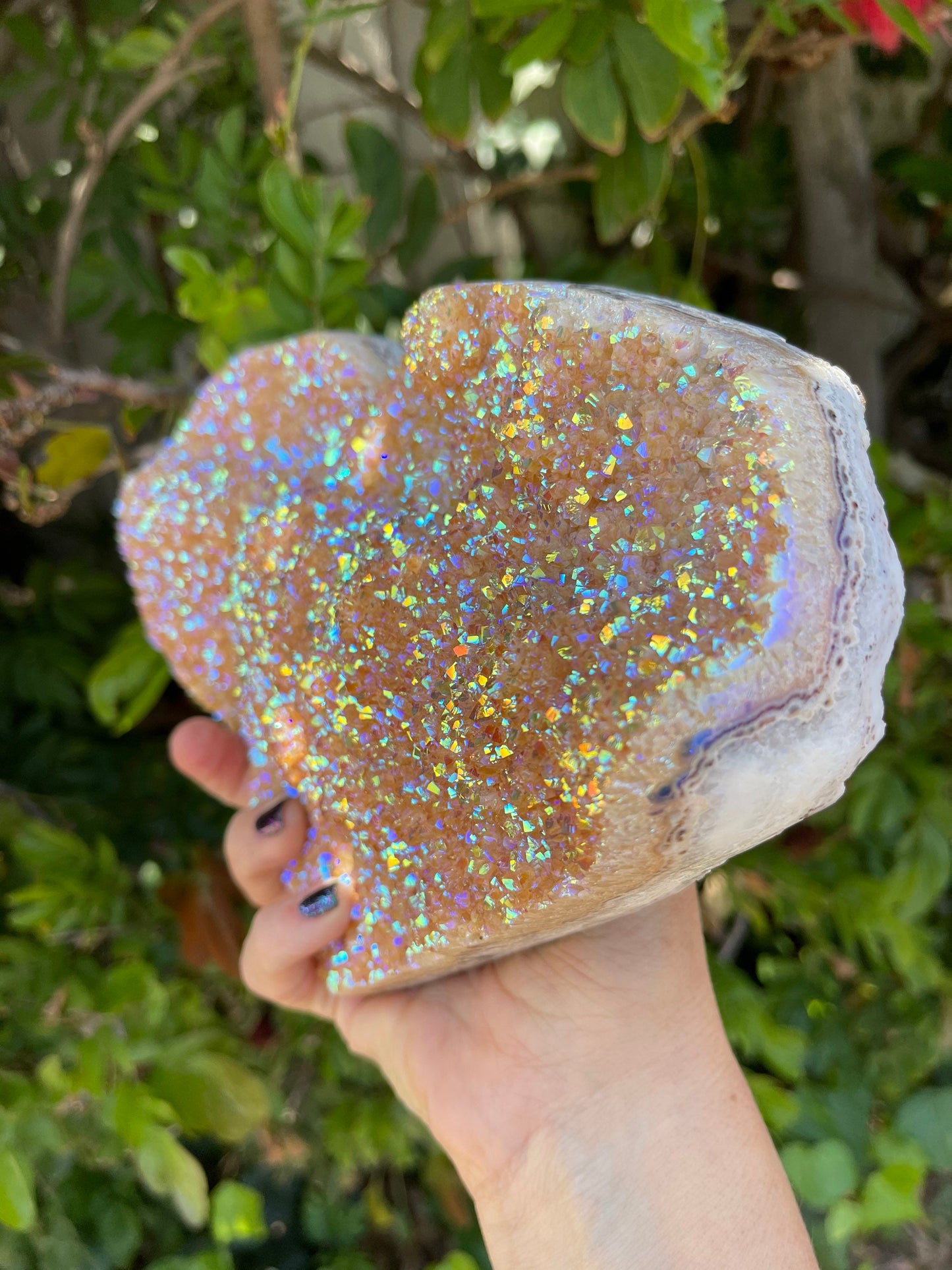 XL Citrine Heart, Angel Aura Citrine Hearts, Huge Citrine Heart, Home Decor, Abundance, Meditation, Reiki, Home Accessories Feng Shui, Altar