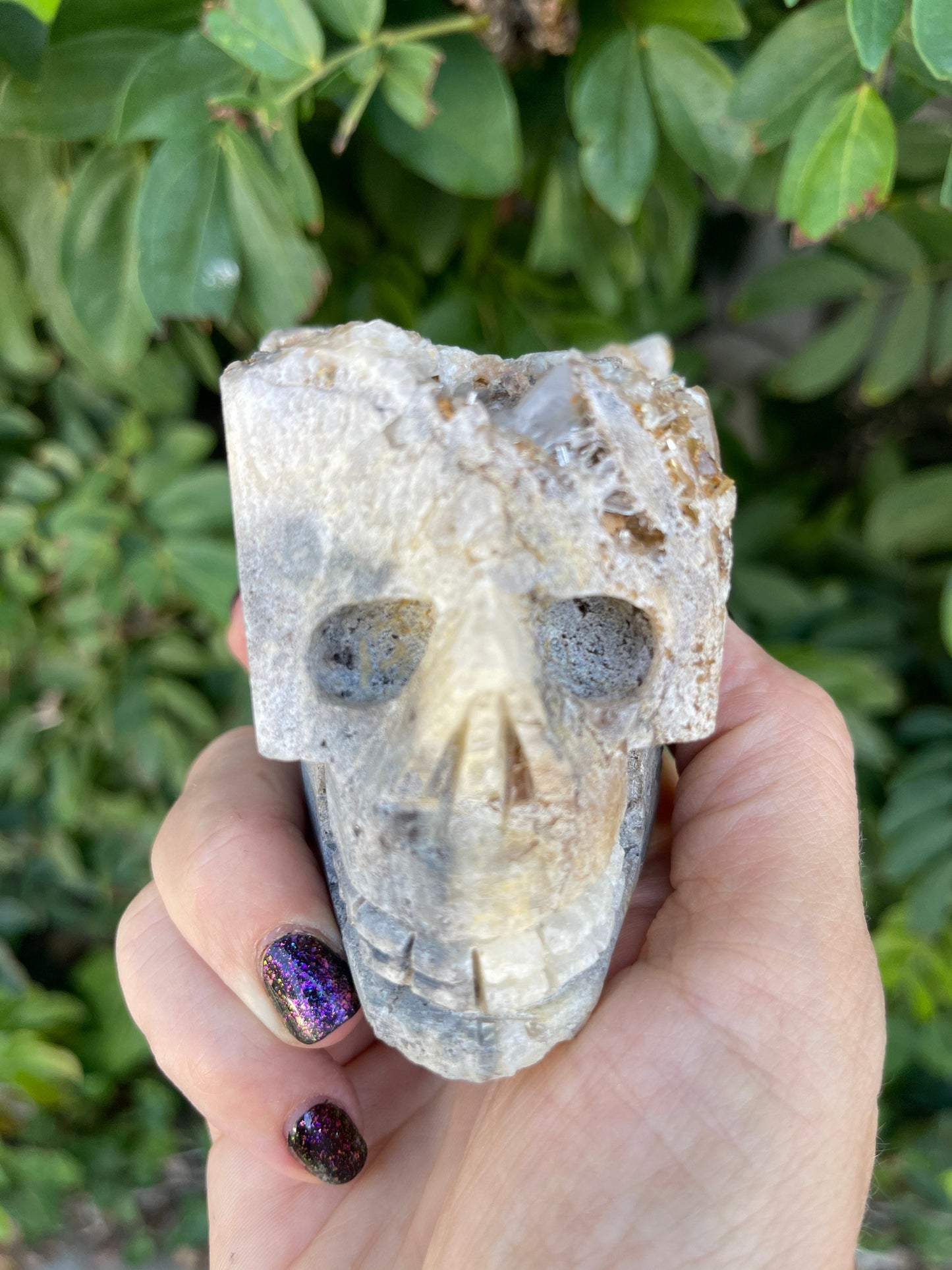 Quartz Cluster Skull, Quartz Skull, Skull, Crystal Skulls, Crystal Cluster, Home Decor, Altar, Skull Carvings, Reiki