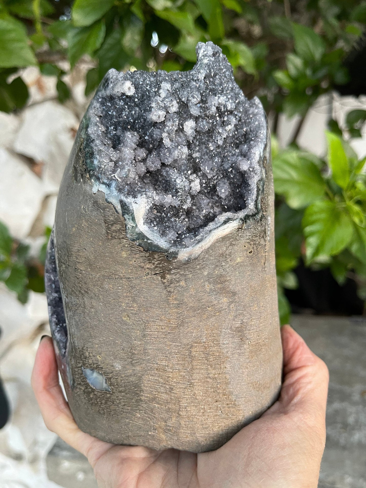Angel Aura Amethyst Cut base, Druzy Amethyst, Rainbow Aura, Mermaid, Home Accessories, Home Decor, Aura Crystals, Crystal Shop