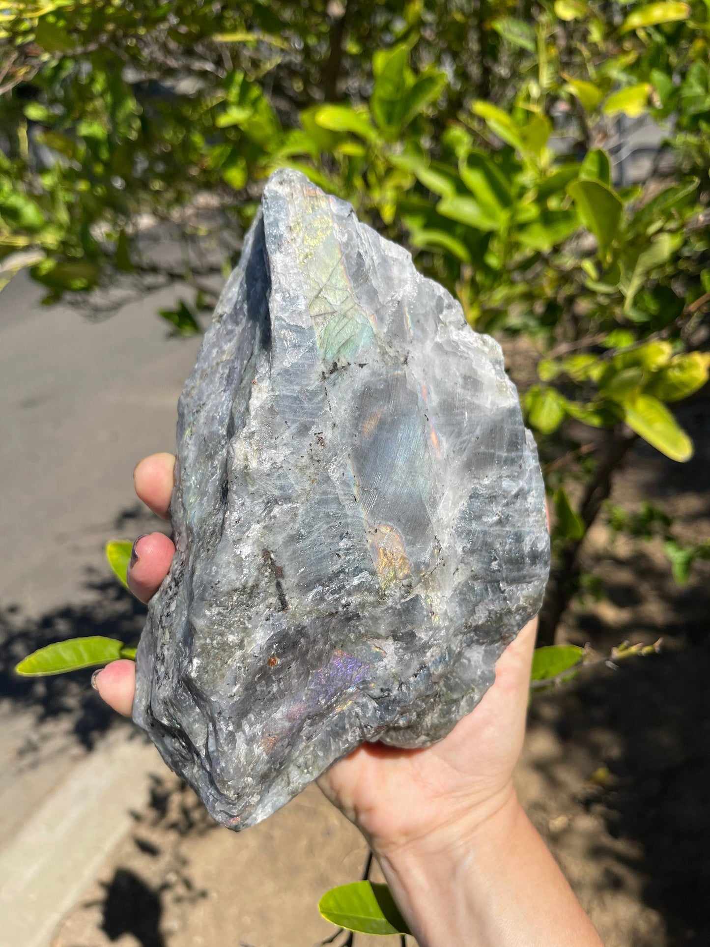 Purple Labradorite Candle Holder, Home Decor, Sunset Labradorite, Raw Labradorite, Spectrolite, Home Accessories, High Vibration, Reiki