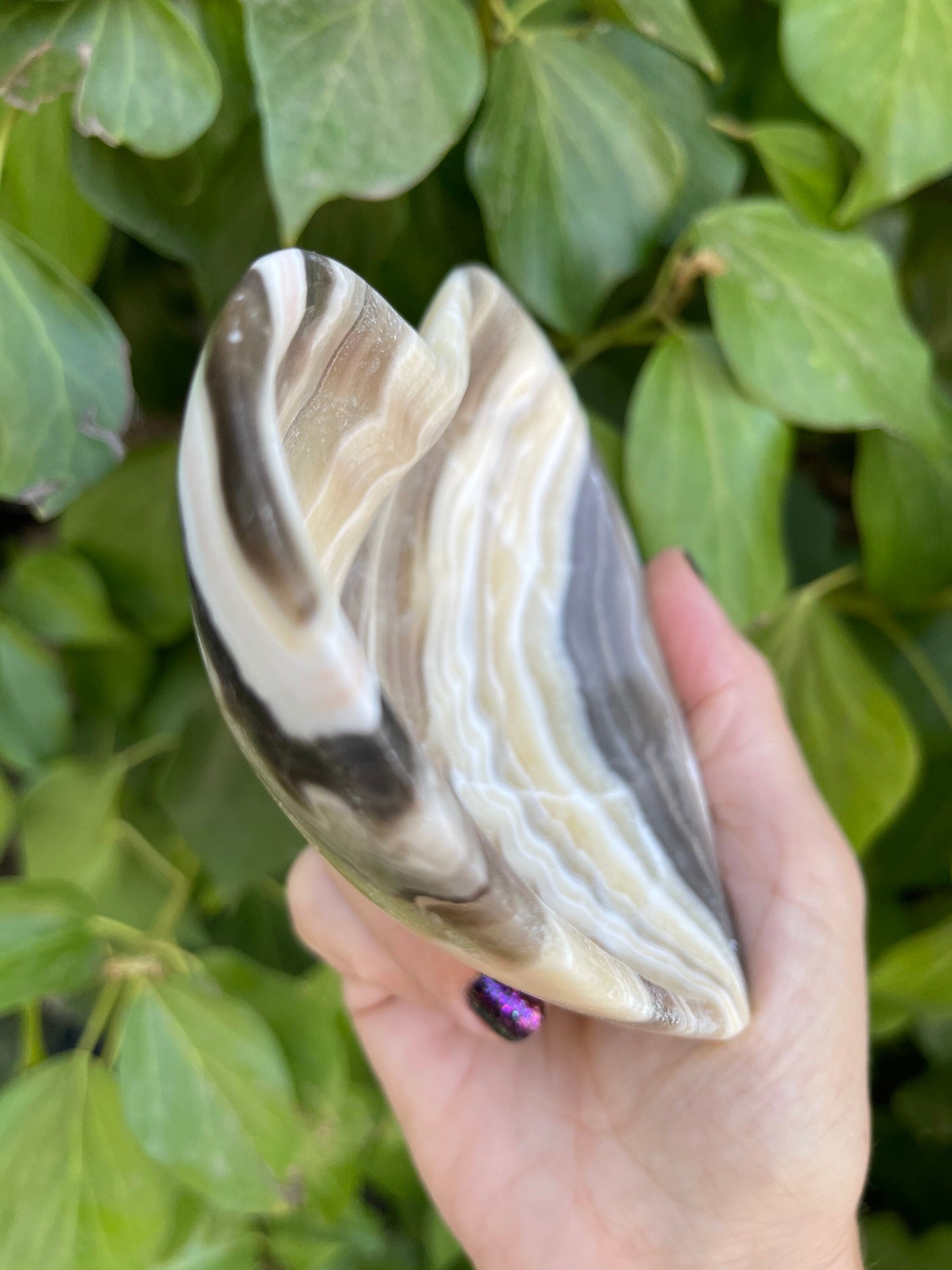 Zebra Onyx Heart Dish, Heart Bowl, Ring Dish, Gemstone Hearts, Home Accessories, Home Decor, Housewarming, Reiki, Chakra,