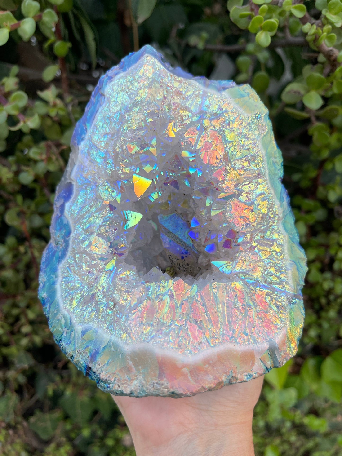 Angel Aura Amethyst Cluster, Aura Amethyst, Home Accessories, Home Decor, Amethyst, Aura Crystals, Aura Quartz, Geode