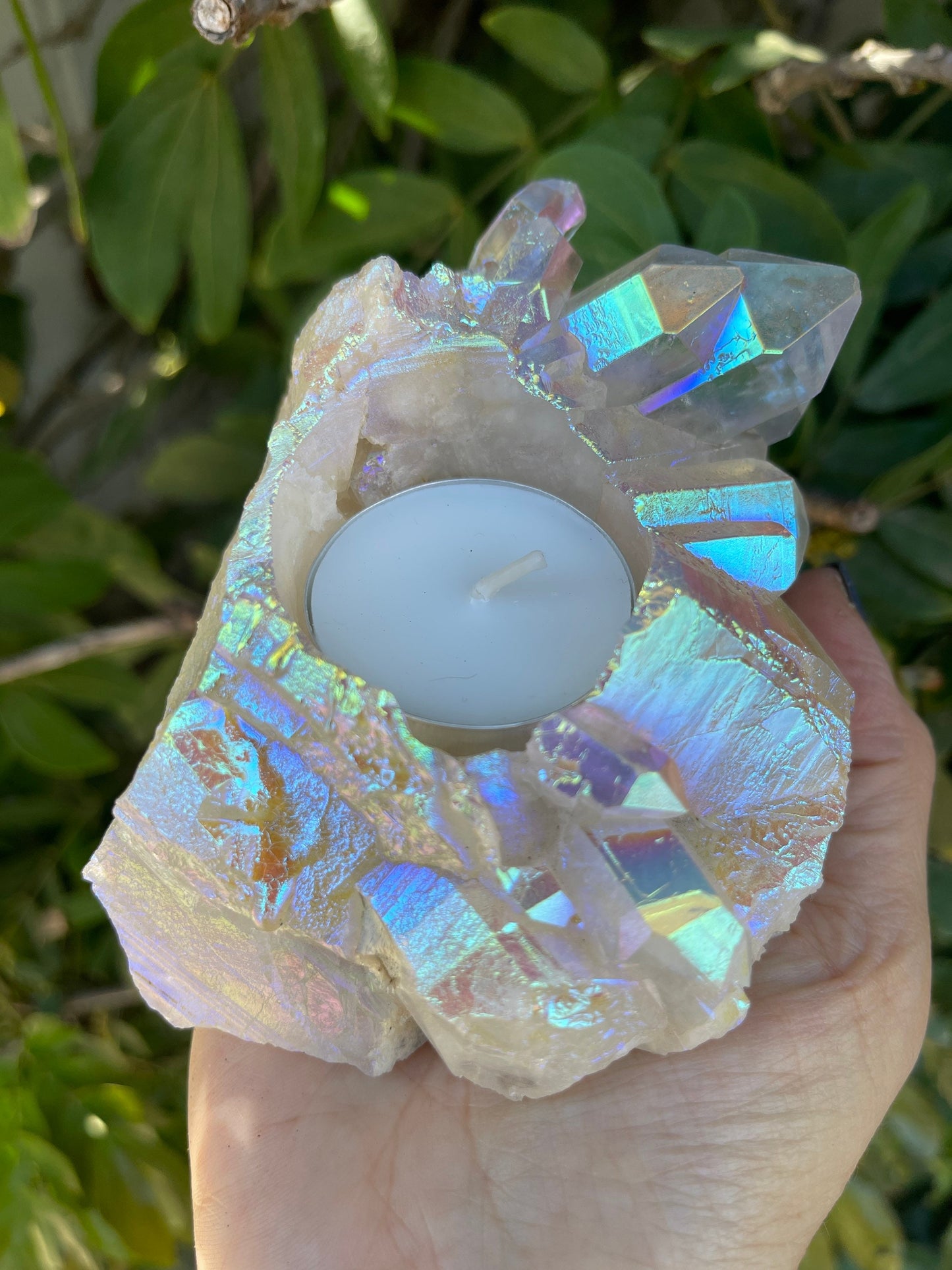 Angel Aura Candle Holder, Aura Quartz Cluster, Air Plant Holder, Home Accessories, Home Decor, Sphere Holder, Interior Decorating