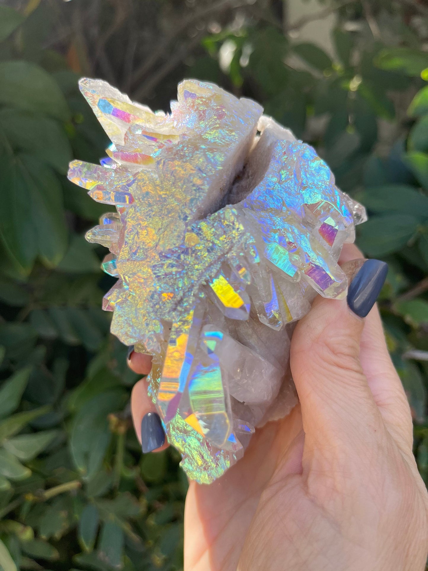 Angel Aura Quartz, Aura Quartz Cluster, Aura Crystals, Home Accessories, Home Decor, Aura Crystals,Reiki, Chakra, Meditation, Altar