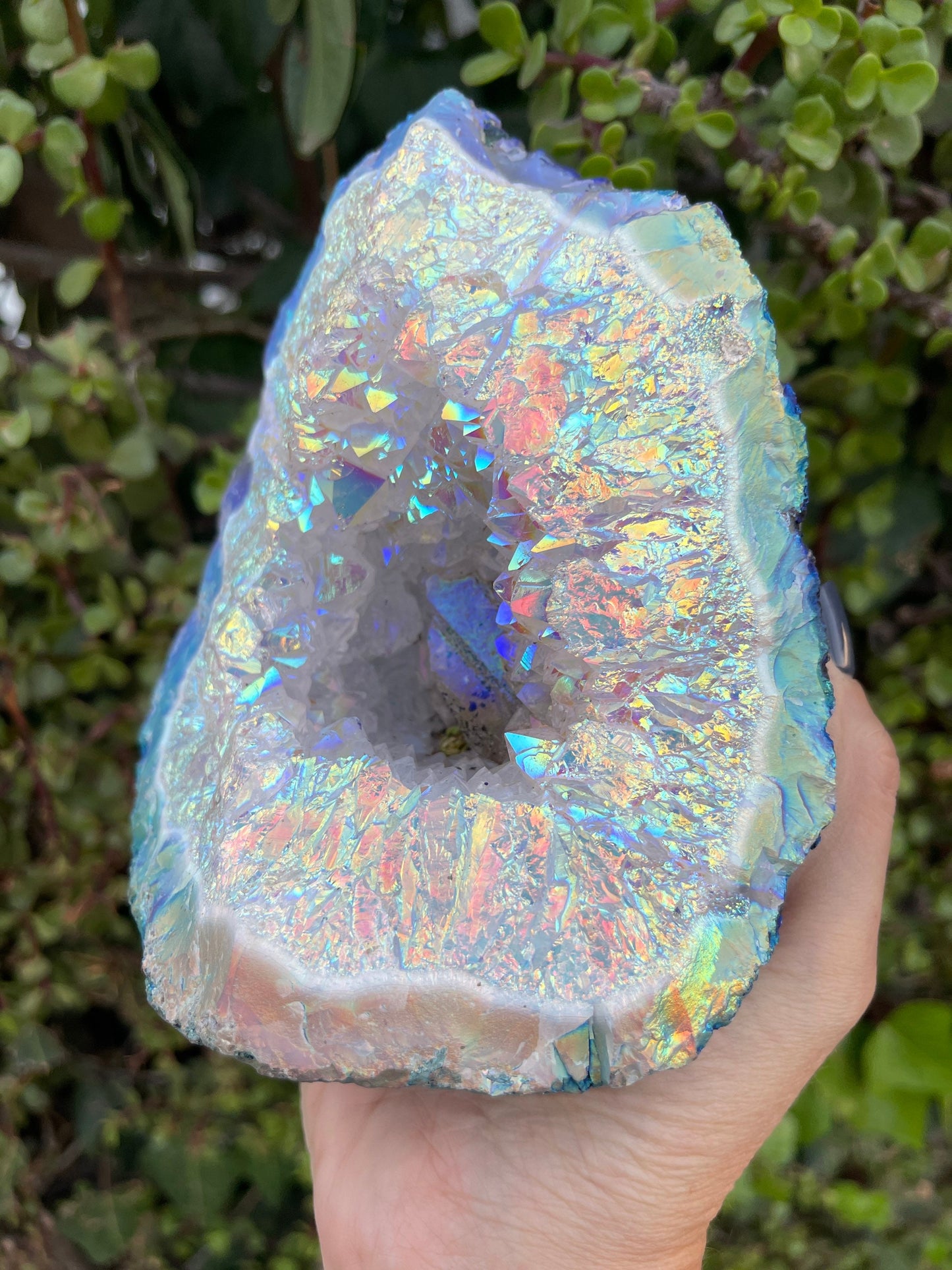 Angel Aura Amethyst Cluster, Aura Amethyst, Home Accessories, Home Decor, Amethyst, Aura Crystals, Aura Quartz, Geode