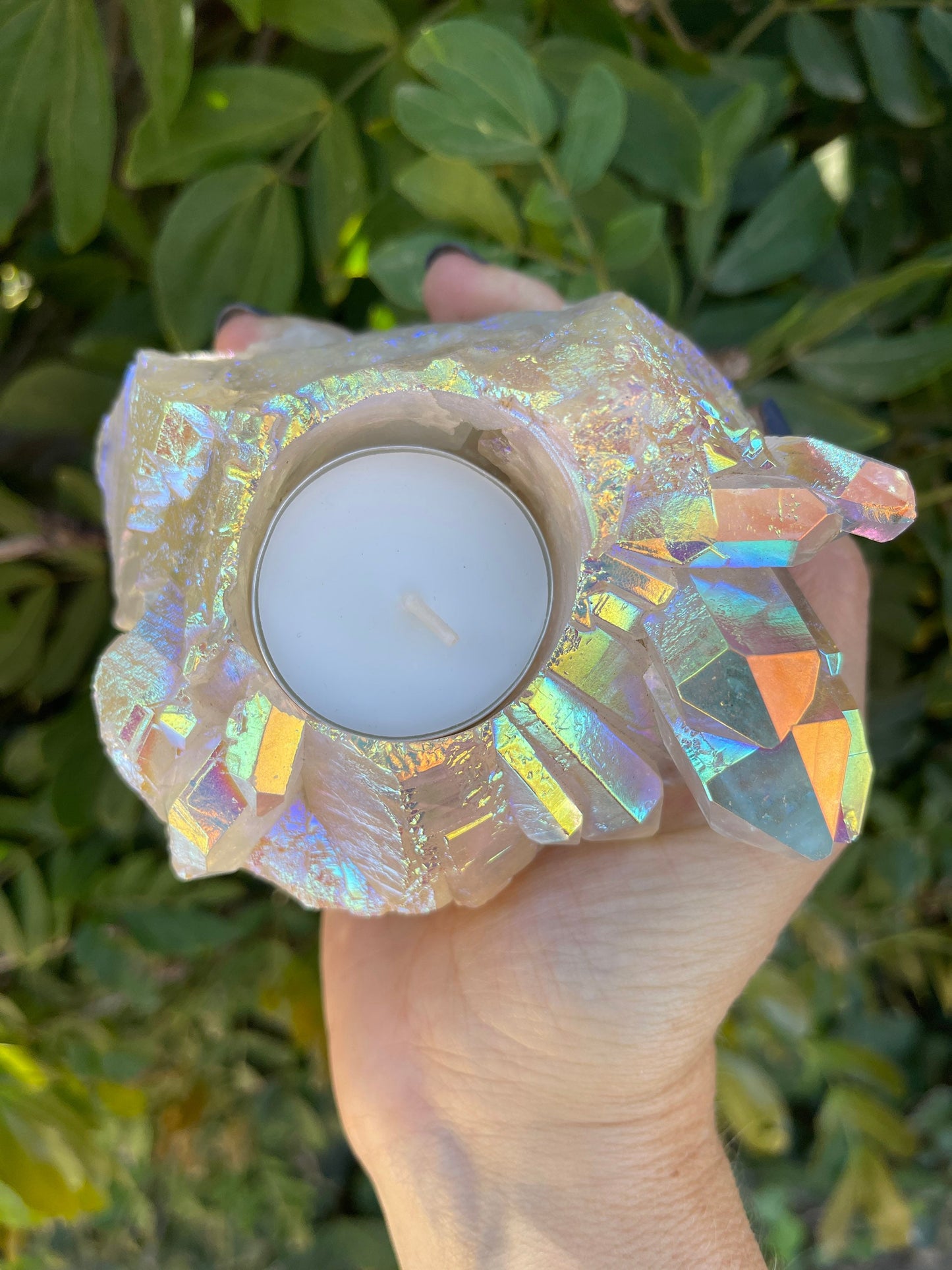 Angel Aura Candle Holder, Aura Quartz Cluster, Air Plant Holder, Home Accessories, Home Decor, Sphere Holder, Interior Decorating