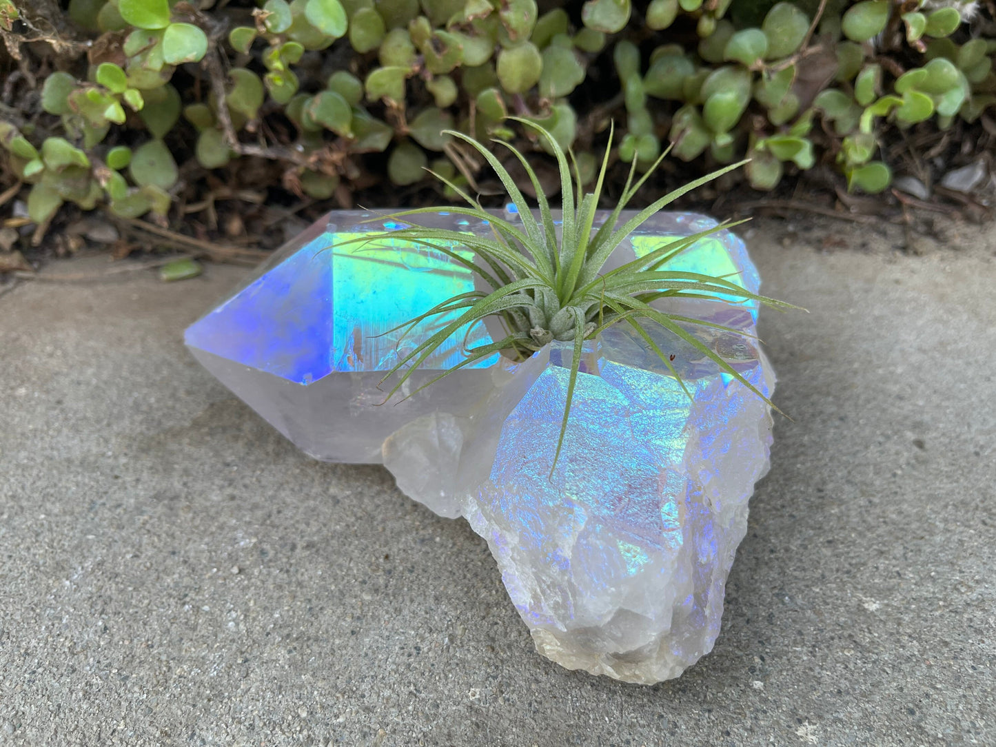Angel Aura Candle Holder, Aura Quartz Cluster, Home Accessories, Home Decor, Quartz, Reiki, Chakra, Meditation, Altar