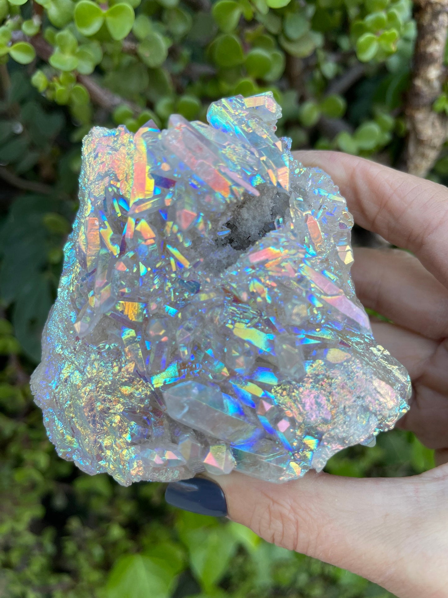 Angel Aura Quartz, Aura Quartz Cluster, Aura Crystals, Home Accessories, Home Decor, Aura Crystals,Reiki, Chakra, Meditation, Altar