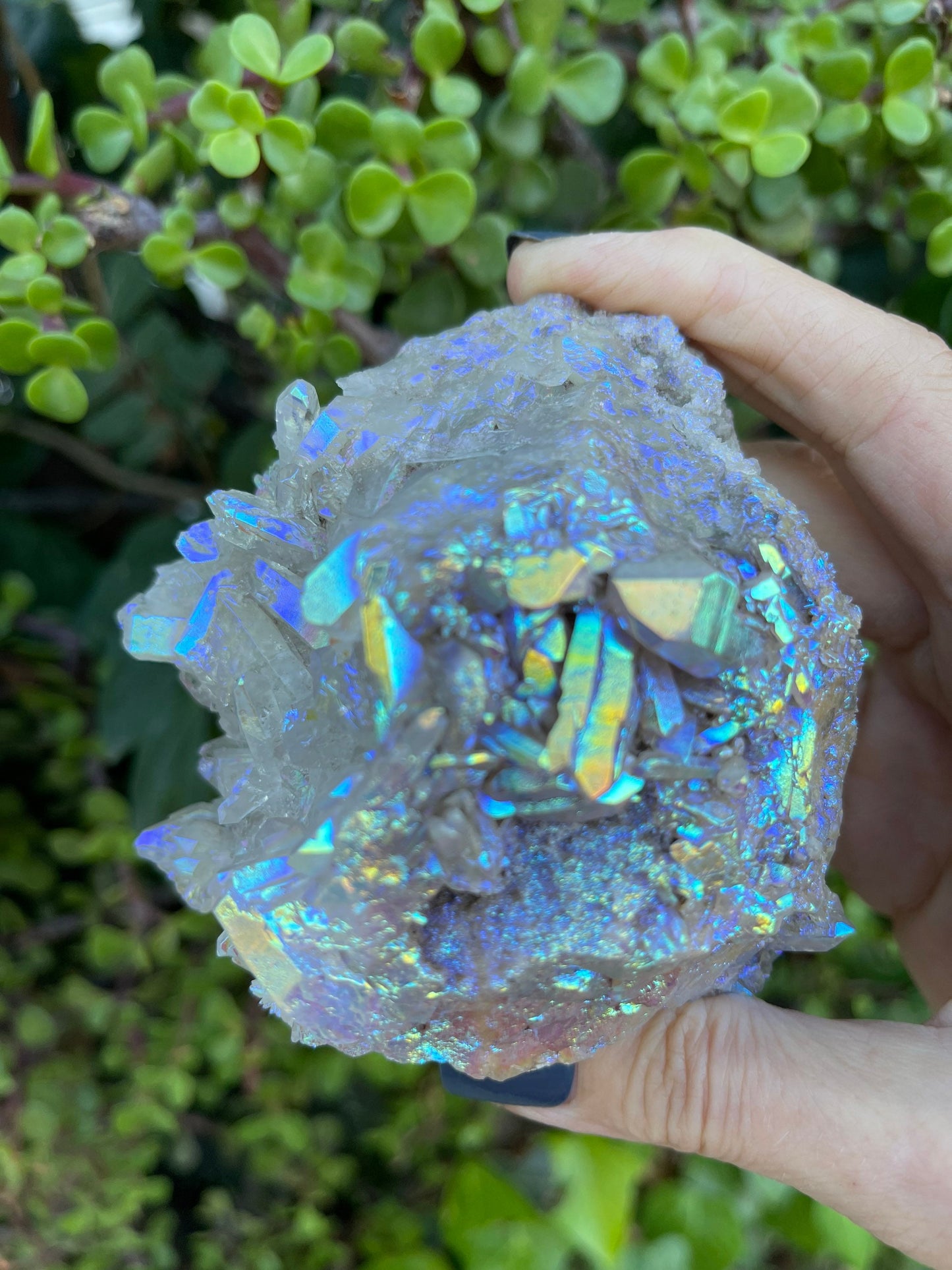 Angel Aura Quartz, Aura Quartz Cluster, Aura Crystals, Home Accessories, Home Decor, Aura Crystals,Reiki, Chakra, Meditation, Altar