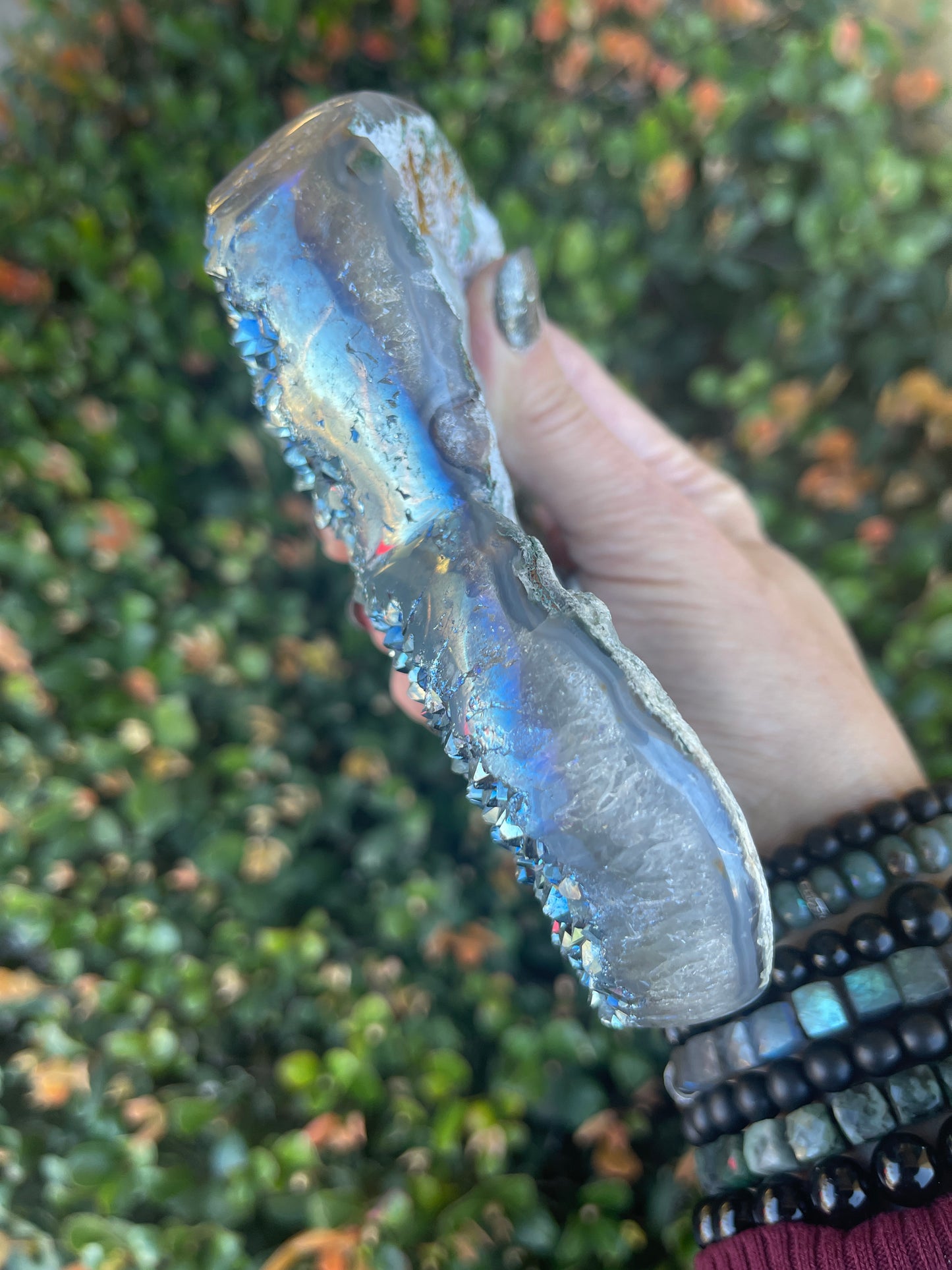 Large Titanium Aura Amethyst Heart, Rainbow Aura Quartz, Home Decor, Druzy Heart, Flame Aura, Home Accessories, Paperweight, Feng Shui,