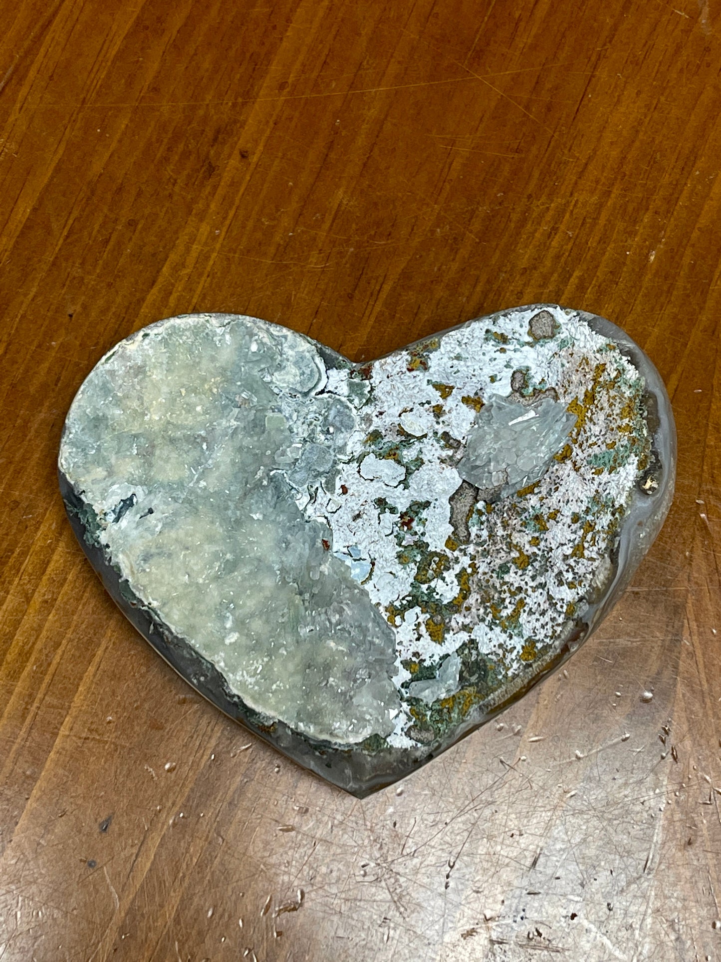 Large Titanium Aura Amethyst Heart, Rainbow Aura Quartz, Home Decor, Druzy Heart, Flame Aura, Home Accessories, Paperweight, Feng Shui,