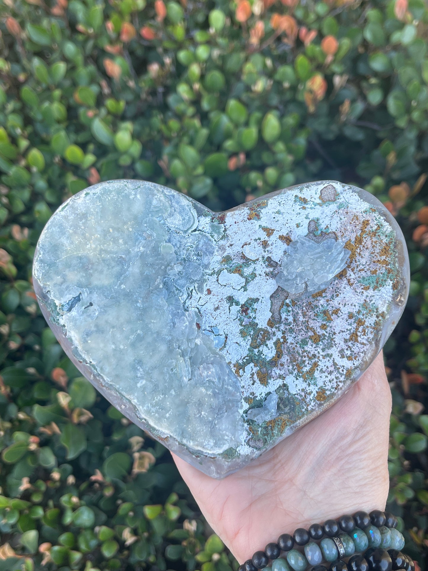 Large Titanium Aura Amethyst Heart, Rainbow Aura Quartz, Home Decor, Druzy Heart, Flame Aura, Home Accessories, Paperweight, Feng Shui,