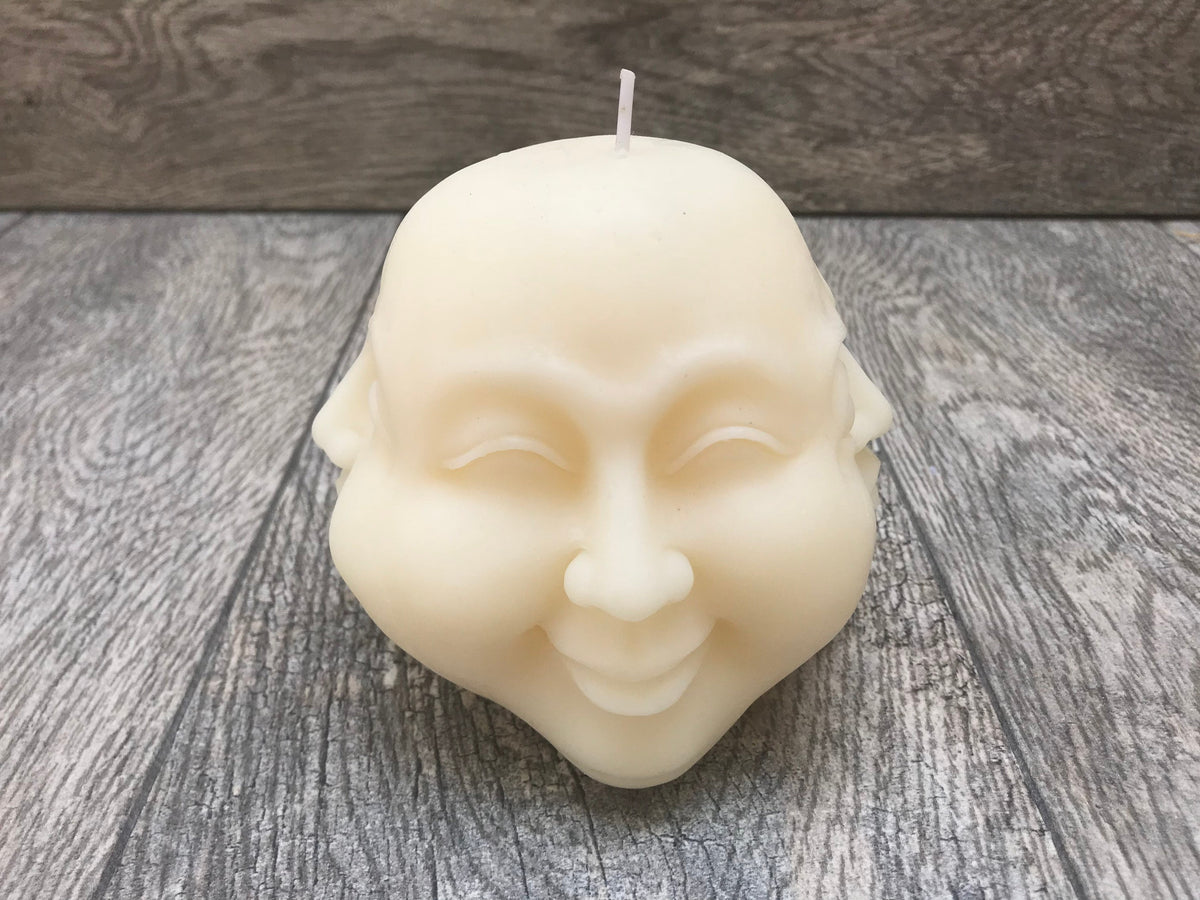 Four Faces of Buddha Candle: Zen Soy Wax Decor