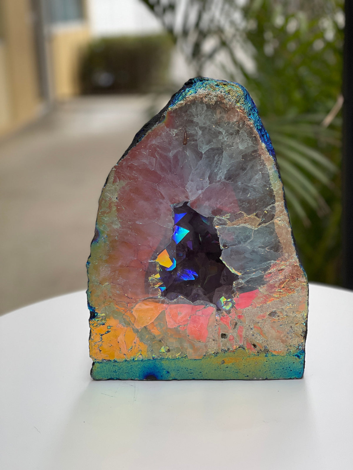 Angel Aura Amethyst Cathedral – 25.35 lbs, Aura Crystal Geode