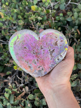 Aura Pink Amethyst Heart, Angel Aura Hearts, Aura Crystals, Crystal Accessories, Home Decor, Pink Crystals, Gifts for Heart lovers