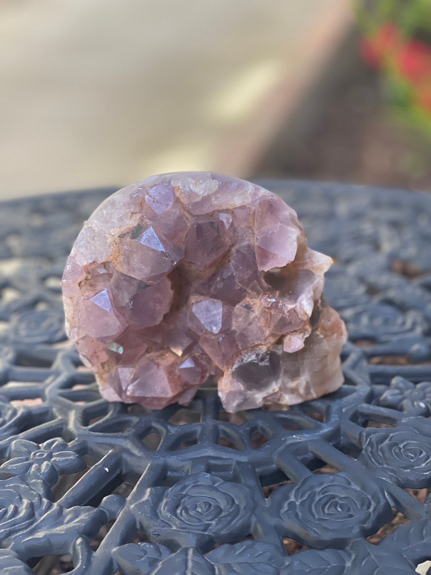 Large Amethyst Skull, Crystal Skull, Raw Amethyst Skull, Skull Carvings, Home Decor, Altar Decor, Meditation Tools, Purple crystals