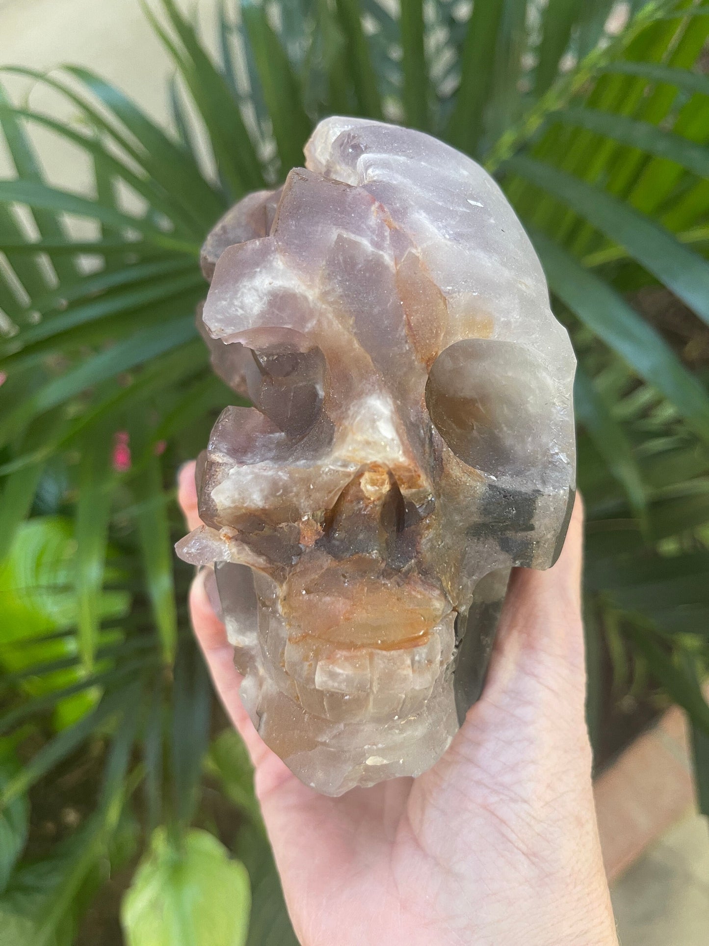 Large Amethyst Skull, Crystal Skull, Raw Amethyst Skull, Skull Carvings, Home Decor, Altar Decor, Meditation Tools, Purple crystals