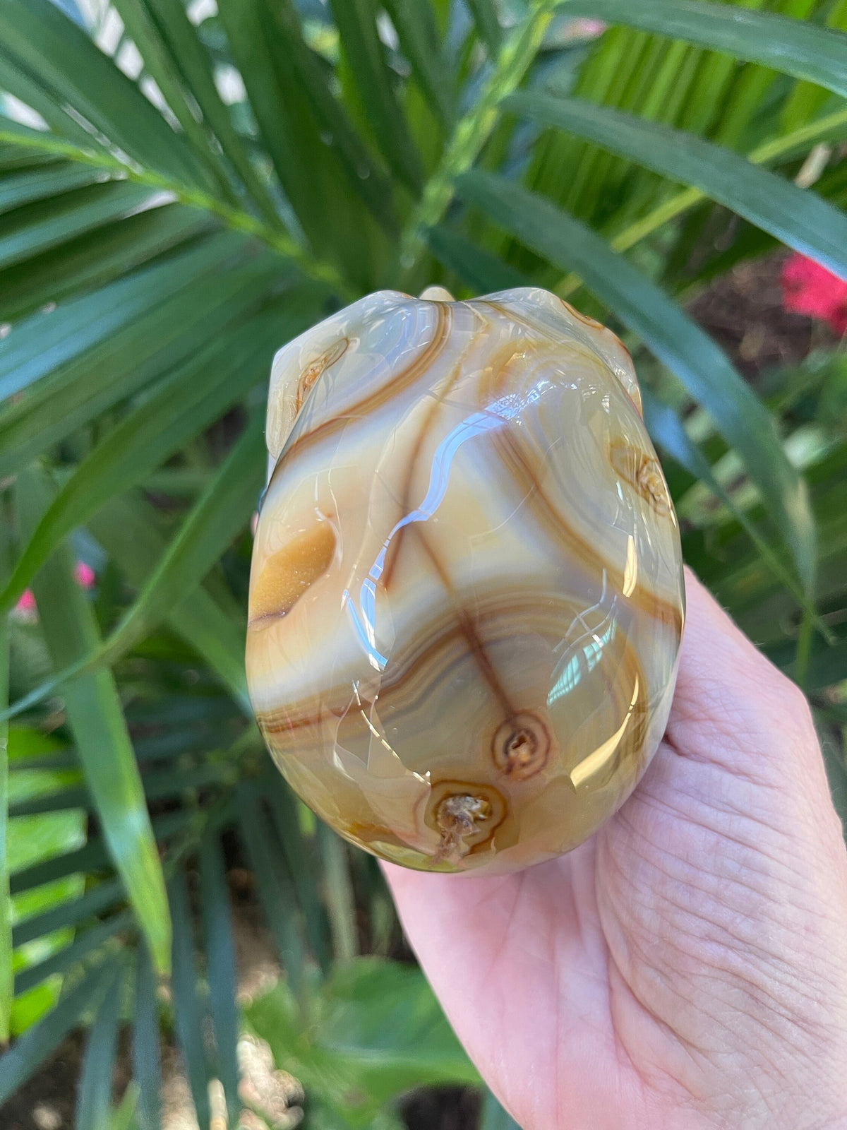 Carnelian Crystal Skull: High Vibration Gemstone Carving