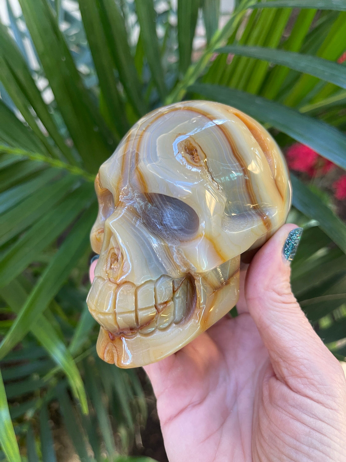 Carnelian Crystal Skull: High Vibration Gemstone Carving