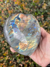 AAA Labradorite Heart, Sunset Labradorite, Flashy Labradorite Carvings, Crystal Hearts, Home Decor, Intuition, Valentine’s Day