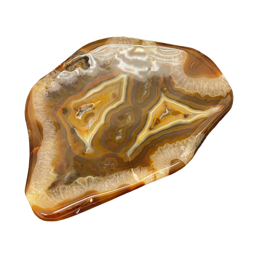 Banded Agate Dish: Crystal Home Decor, Crystal Bowl