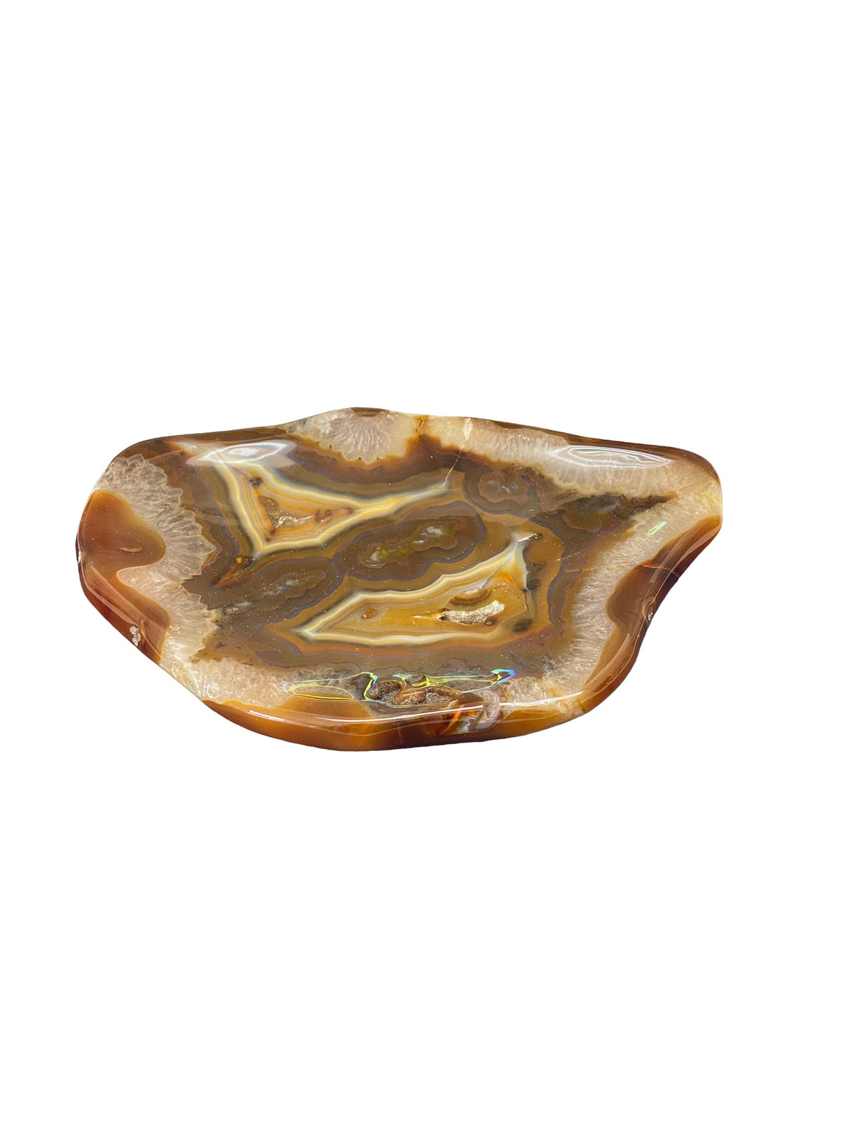 Banded Agate Dish: Crystal Home Decor, Crystal Bowl