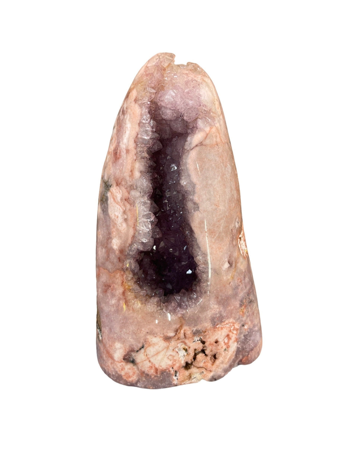 Pink Amethyst DruzyCut Base, High Vibration Crystal Home Decor