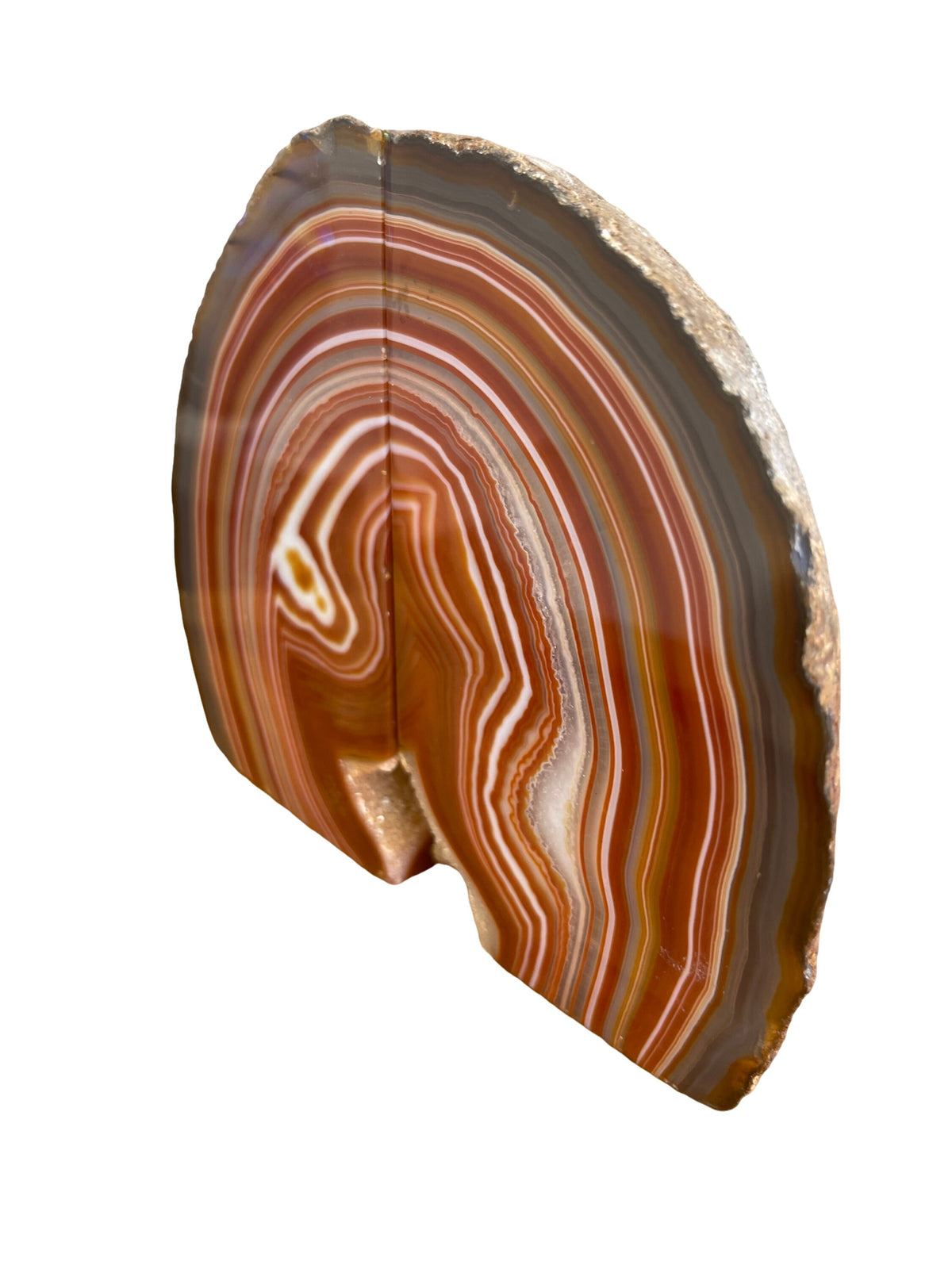 Druzy Agate Bookends: Natural Stone Library Decor