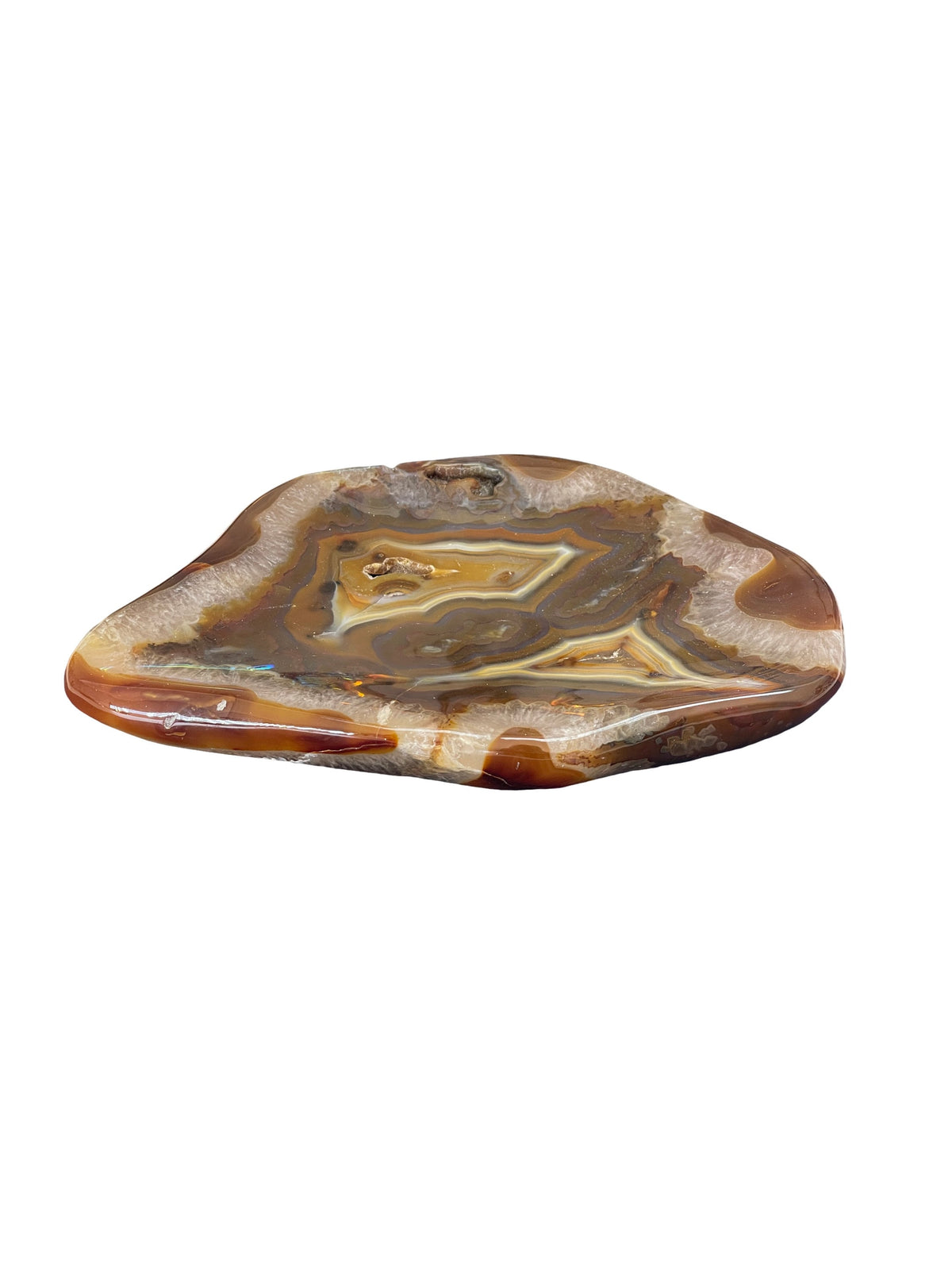Banded Agate Dish: Crystal Home Decor, Crystal Bowl