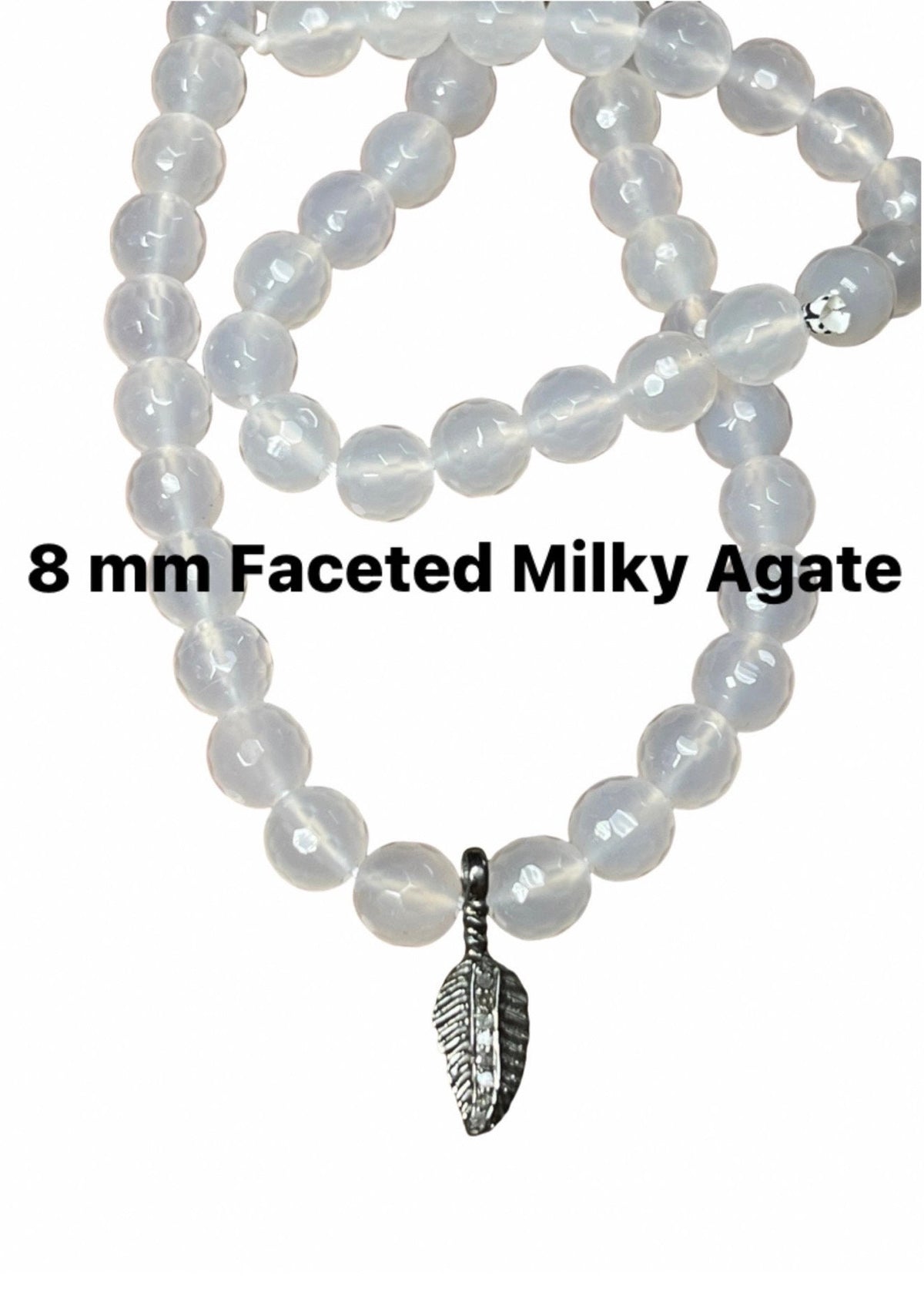 Diamond Feather Bracelet: Matte Onyx & Quartz Crystal, Boho Chic