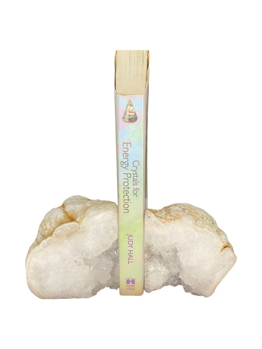 Quartz Geode Bookends: High Vibration Crystal Home Decor