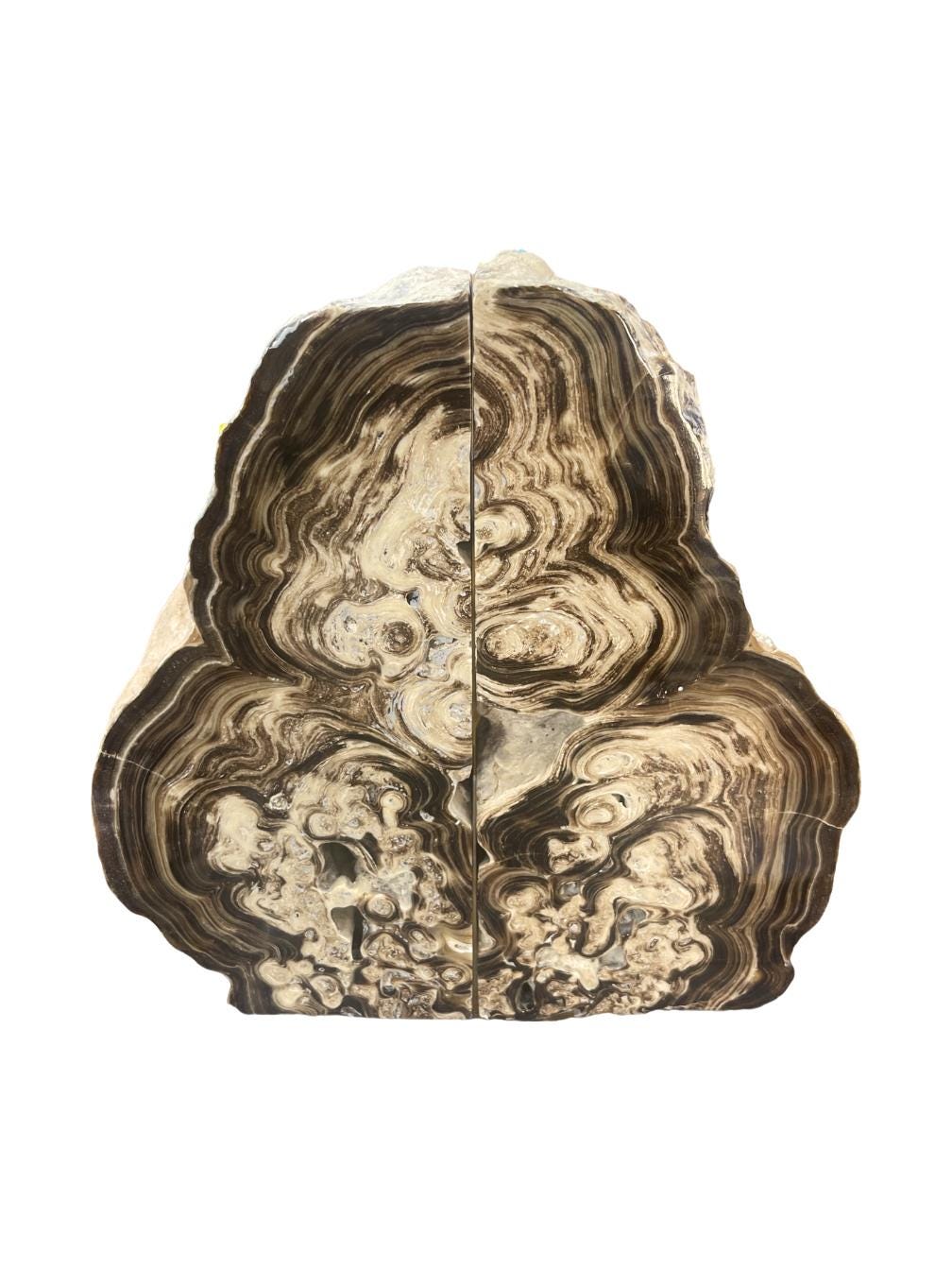 Chocolate Calcite Bookends,Home Decor, Housewarming Gift, Luxury Crystal Decor, Unique Library Decor, Gifts for Him, Christmas in July Sale