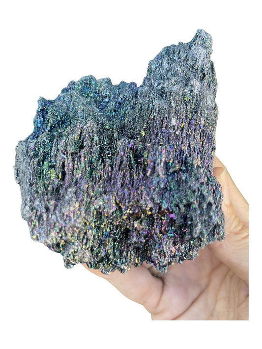 Silicon Carbide Crystal, Self Standing Carborundum, Rainbow Crystal, Iridescent Crystals and Minerals, Home Decor, Gift for Rainbow Lover