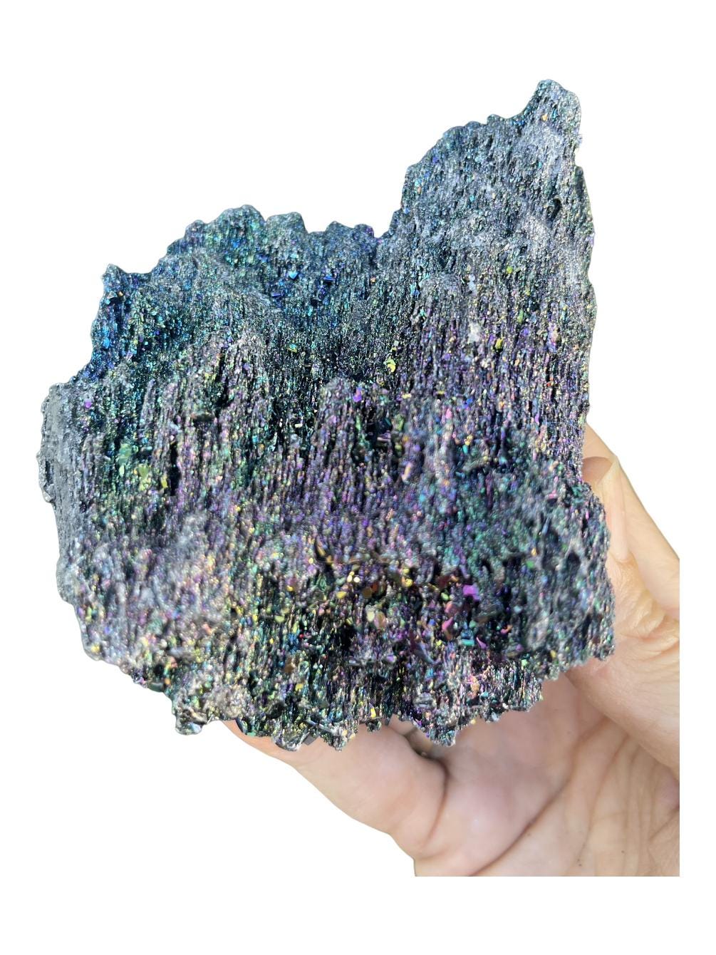 Rainbow Silicon Carbide Crystal, Iridescent Carborundum, Home Decor