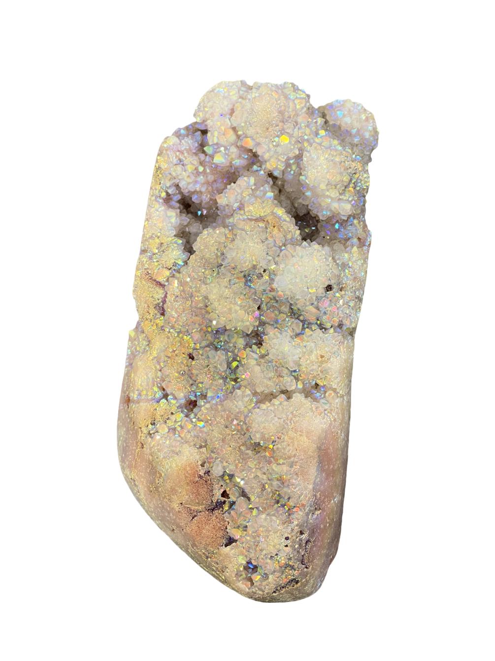 Angel Aura Pink Amethyst Crystal: Heart Healing  Statement Gemstone Decor