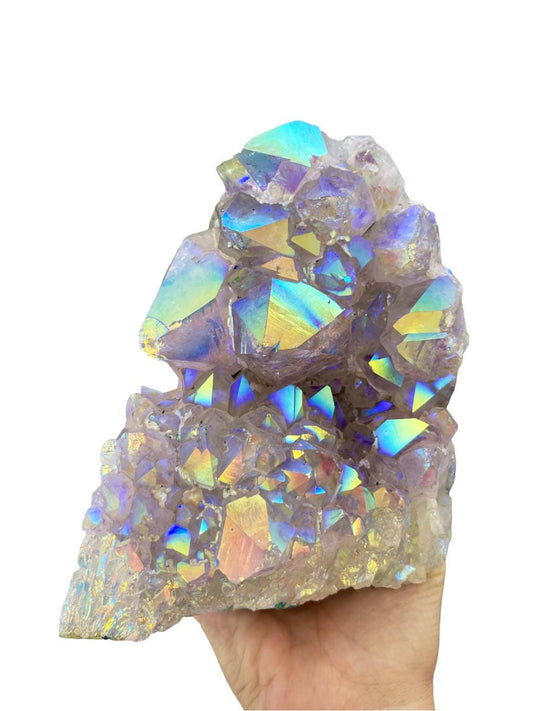 Angel Aura Amethyst Cut base,  Amethyst Statement Piece, Aura Crystals, Angel Aura Quartz, Home Decor, Crystal Decor