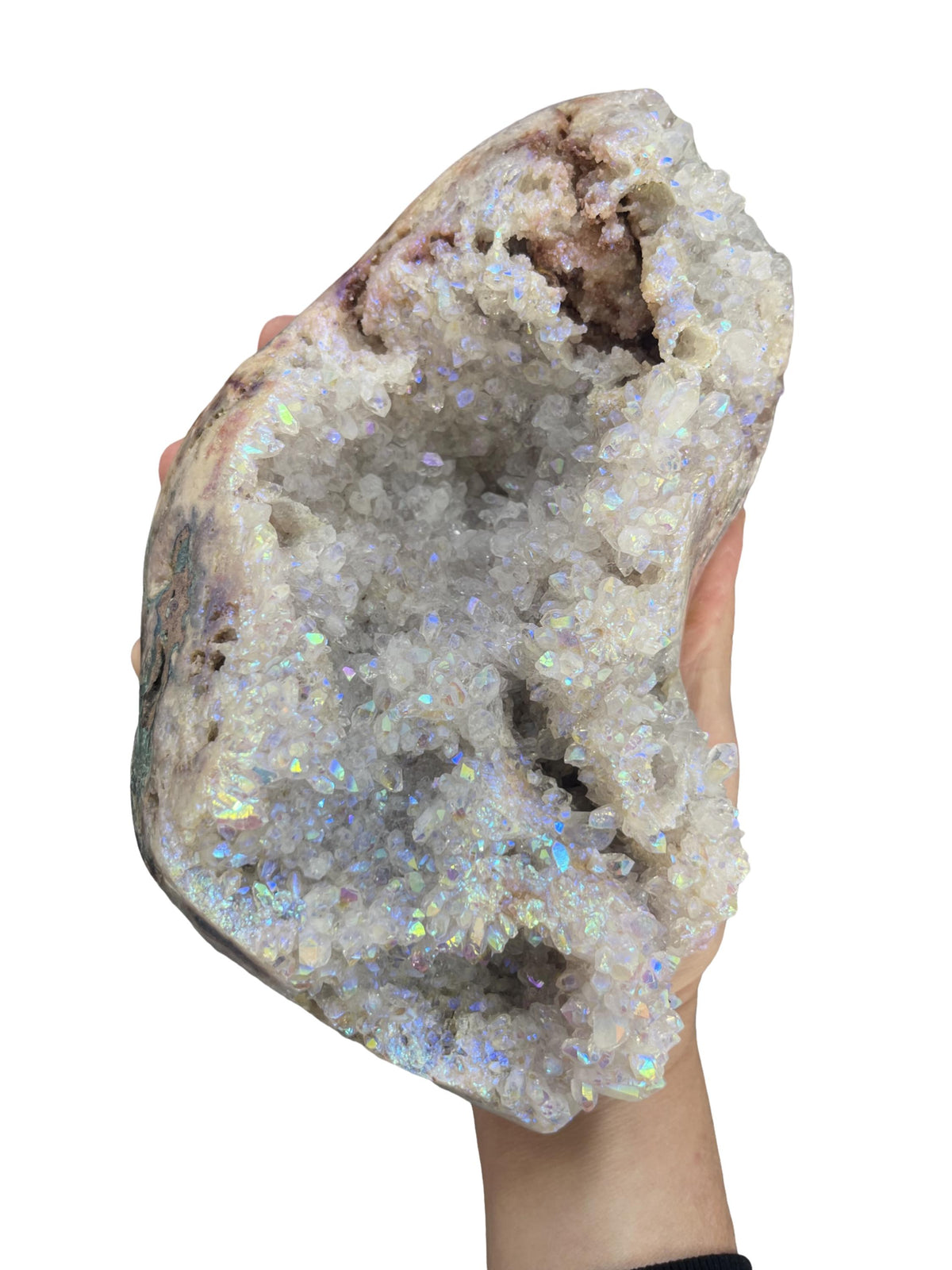 Angel Aura Pink Amethyst: Heart Healing Crystal Decor