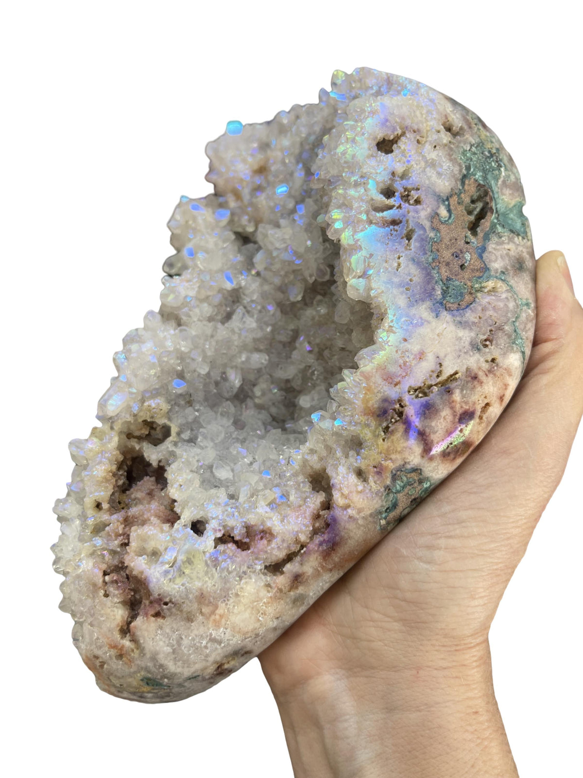 Angel Aura Pink Amethyst: Heart Healing Crystal Decor