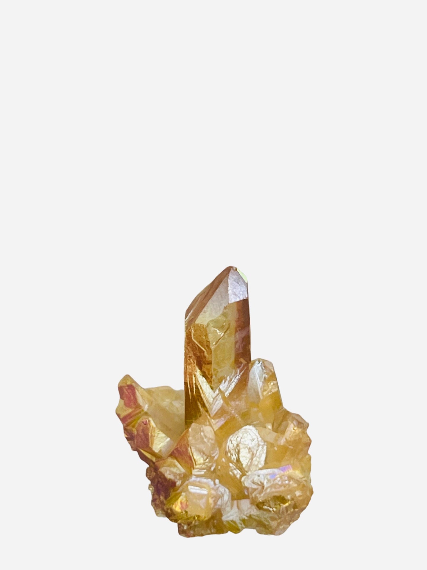 Sunset Aura Quartz Cluster, Aura Crystals, Home Accessories, Home Decor, Sunset Aura Crystals, Crystal Gifts, Christmas in July Sale