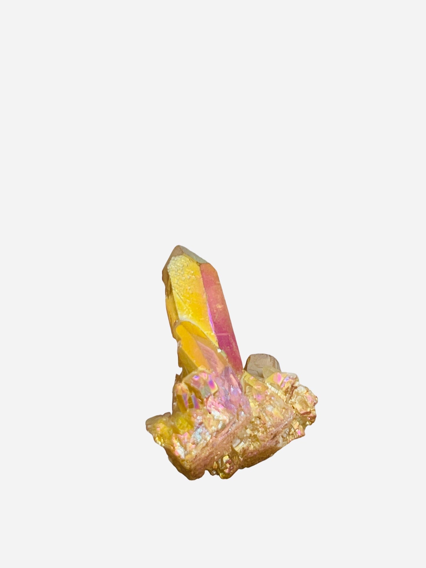 Sunset Aura Quartz Cluster, Aura Crystals, Home Accessories, Home Decor, Sunset Aura Crystals, Crystal Gifts, Christmas in July Sale
